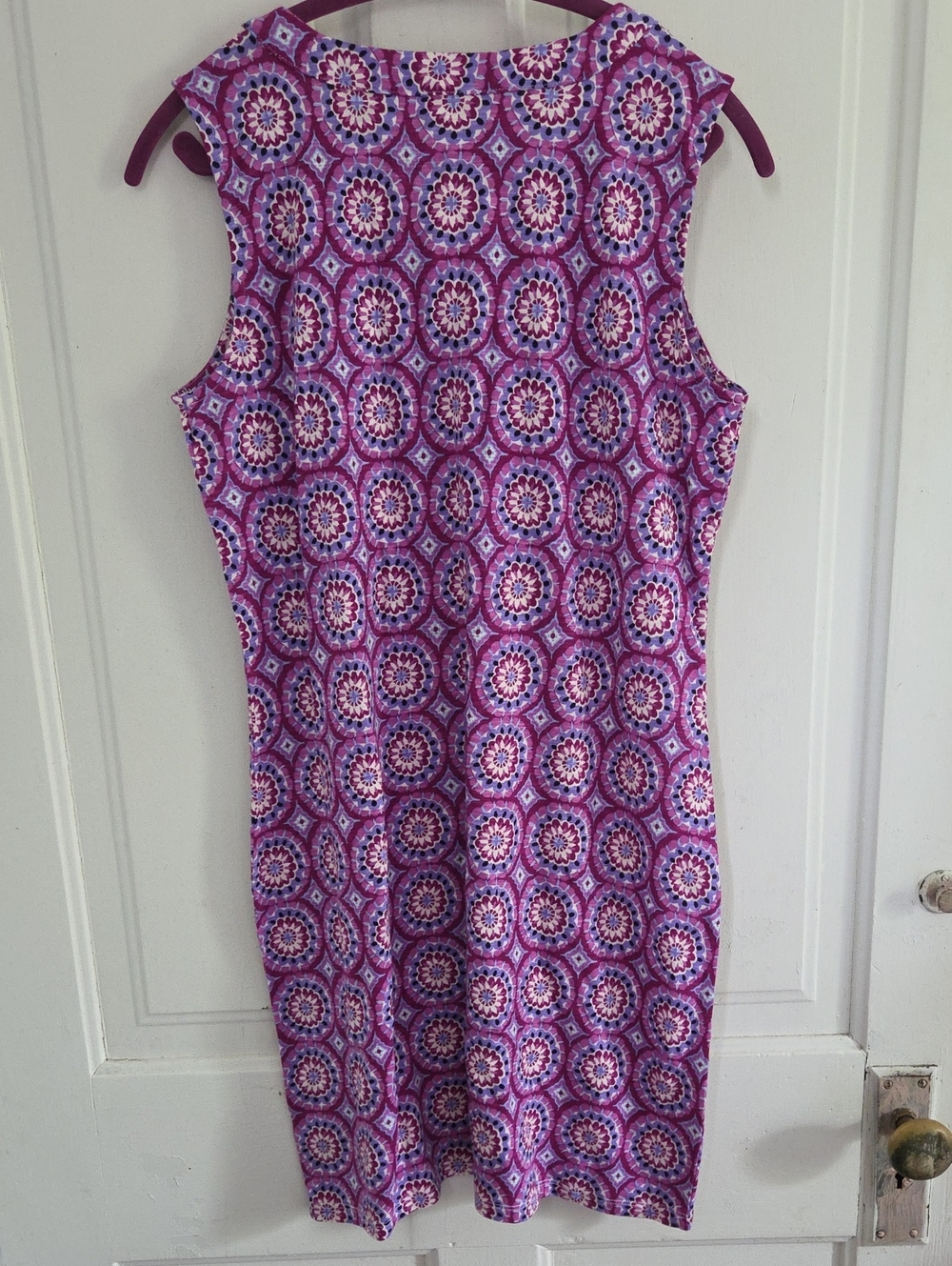 Talbots Petite Medallion Casual Cotton Dress - Picture 5 of 5